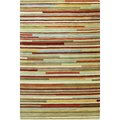 Bashian Bashian P119-MULTI-5X7.6-BD113 Bashian Chelsea Collection Contemporary 100 Percent Wool Hand Tufted Area Rug; Multicolor - 5 ft. x 7 ft. 6 in. P119-MULTI-5X7.6-BD113